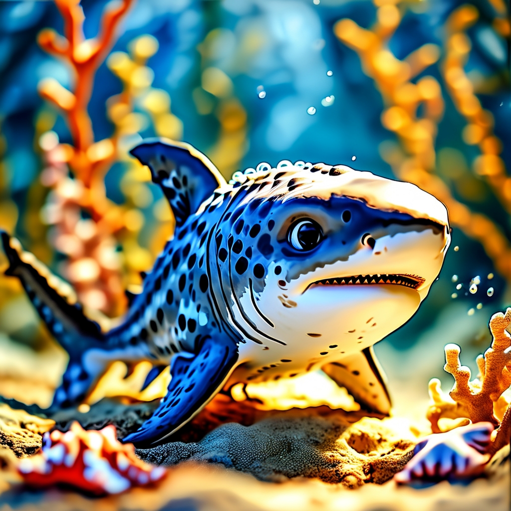 我的小鲨鱼：海洋精灵的温暖陪伴