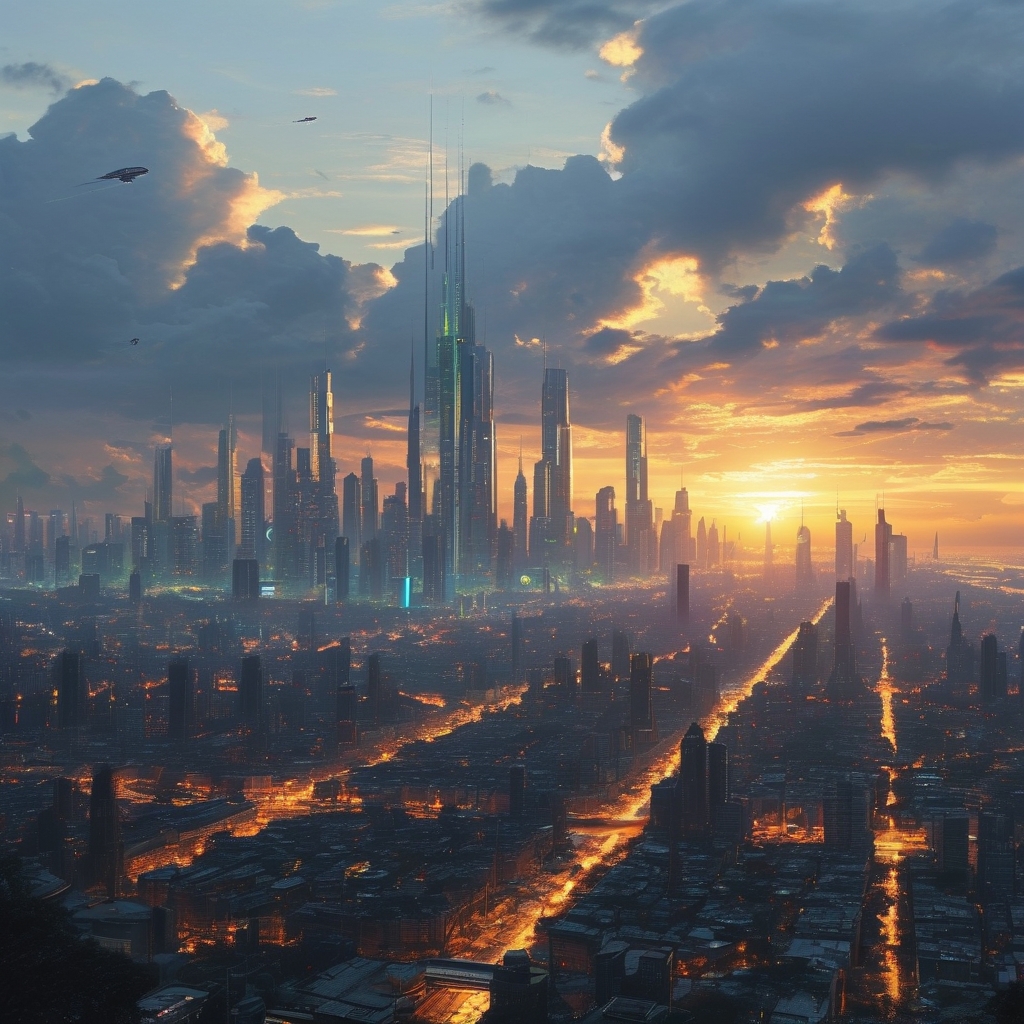 城市：天际线——探索未来都市的无限可能