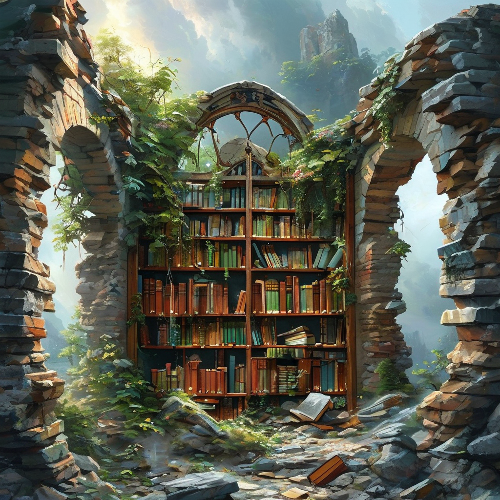 废墟图书馆：知识的宝藏，心灵的避风港